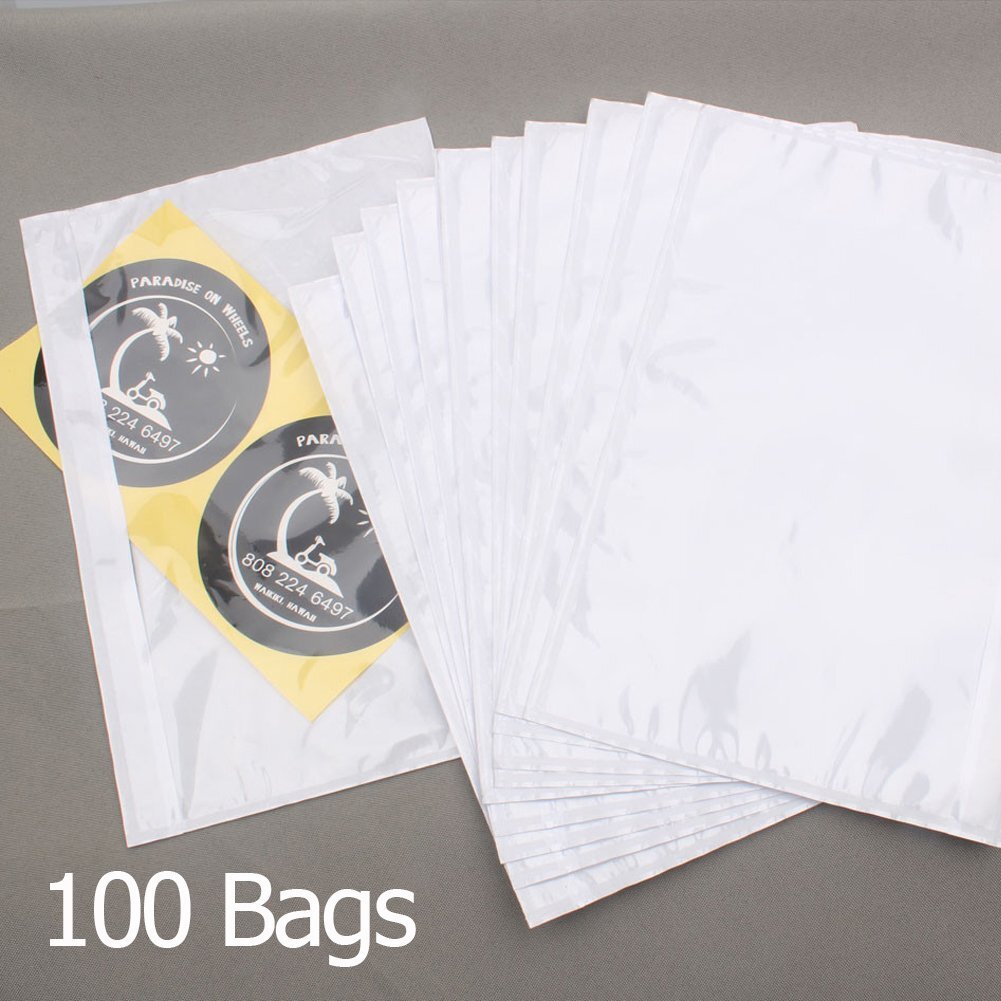 100 Packing List Envelopes 6″ x 9″ Clear Adhesive Shipping Address Pouches Poly