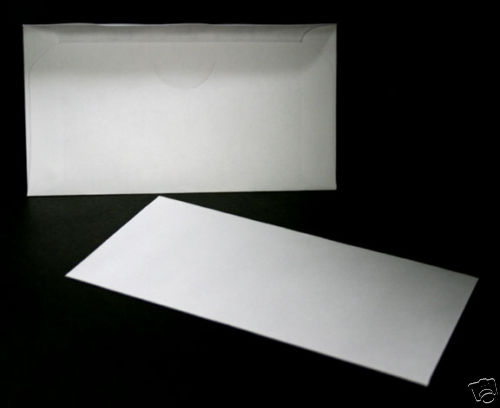 Lot of 1000 white offering envelopes 3.5″x6.5″ blank tithe envelopes