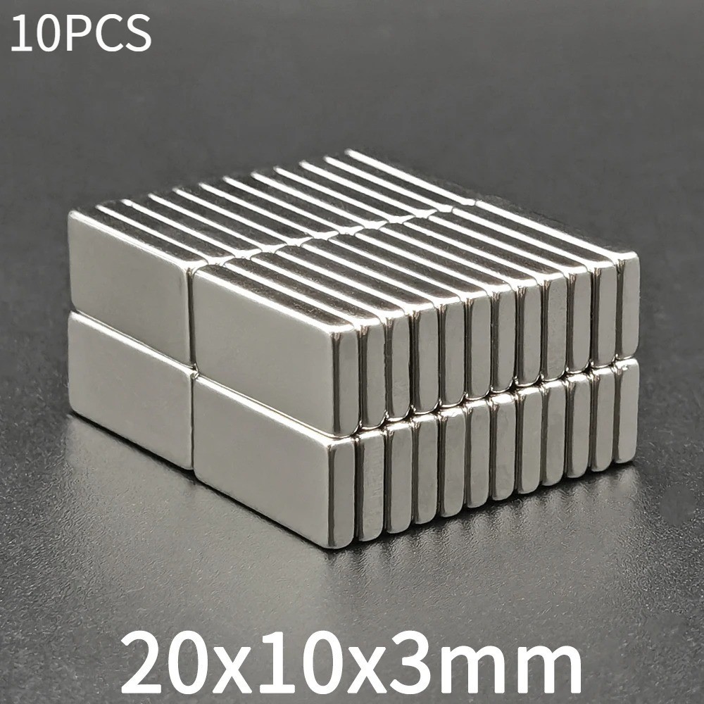 10/20pcs Super Strong Block Fridge Magnets Rare Earth Neodymium 20mm X 10mm X 3m