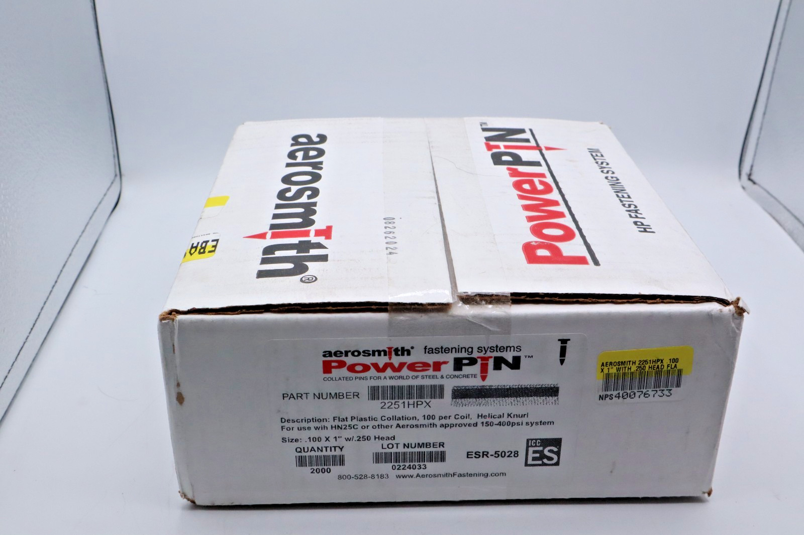Aerosmith Fastening Systems 2251HPX .100 x 1″ Helical PowerPin® For HN25C (2,000