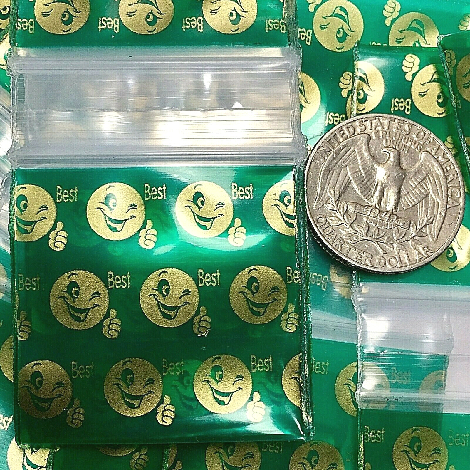 BaggiesSince1987 – 1515 Zip Seal DESIGN BAGS “BEST” 100PCS METALLIC, 👀Details🔽