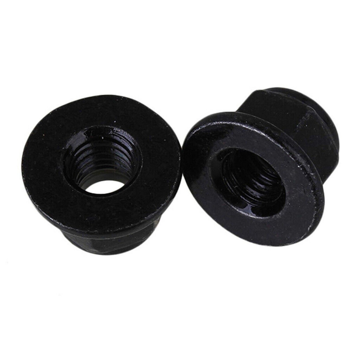 M3 – M8 Flange Nylon Insert Lock Nuts Black Zinc Plated Hex Nylock Nut DIN 6926