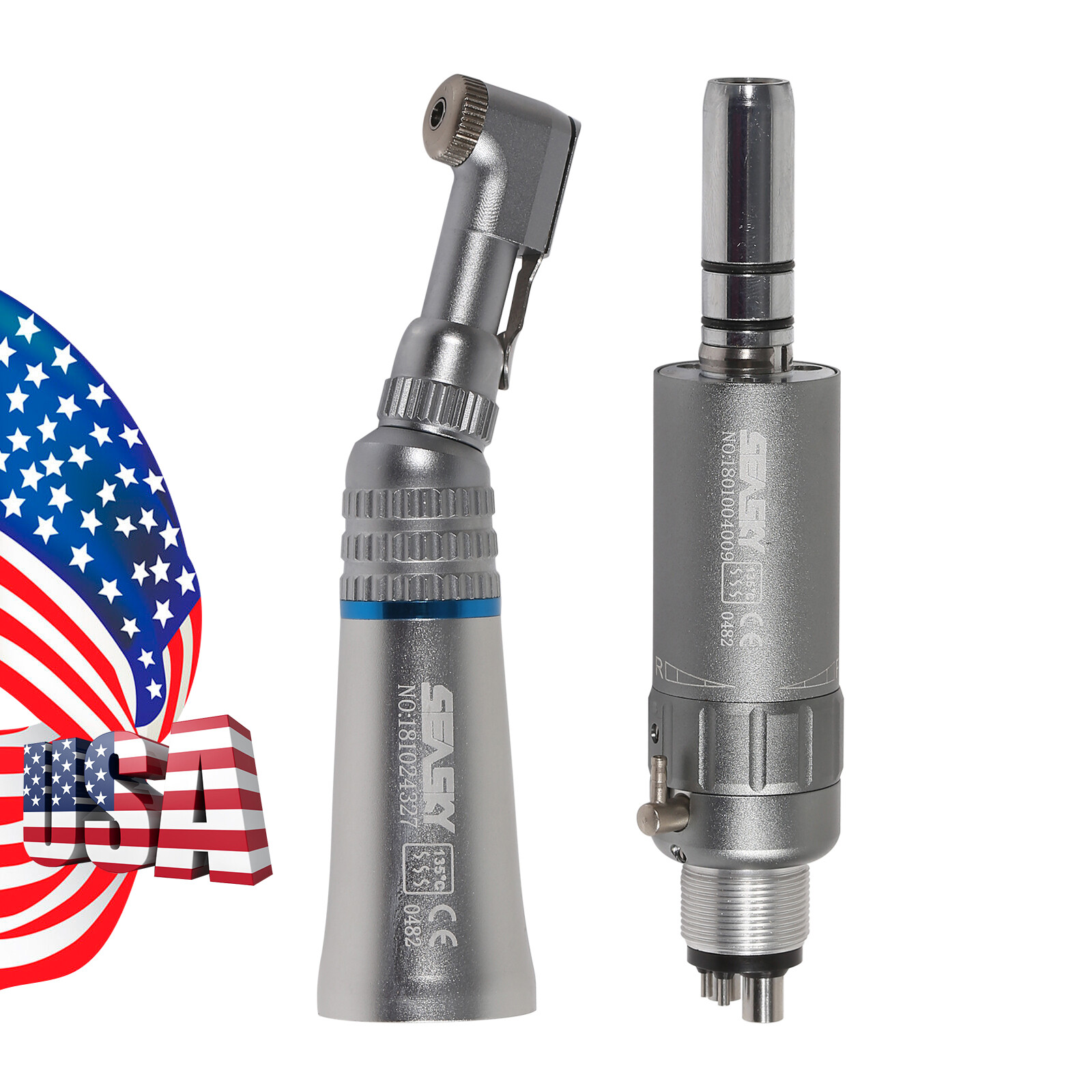 Dental Contra Angle & Air Motor 4Holes fit NSK Low Slow Speed Handpiece EX203C