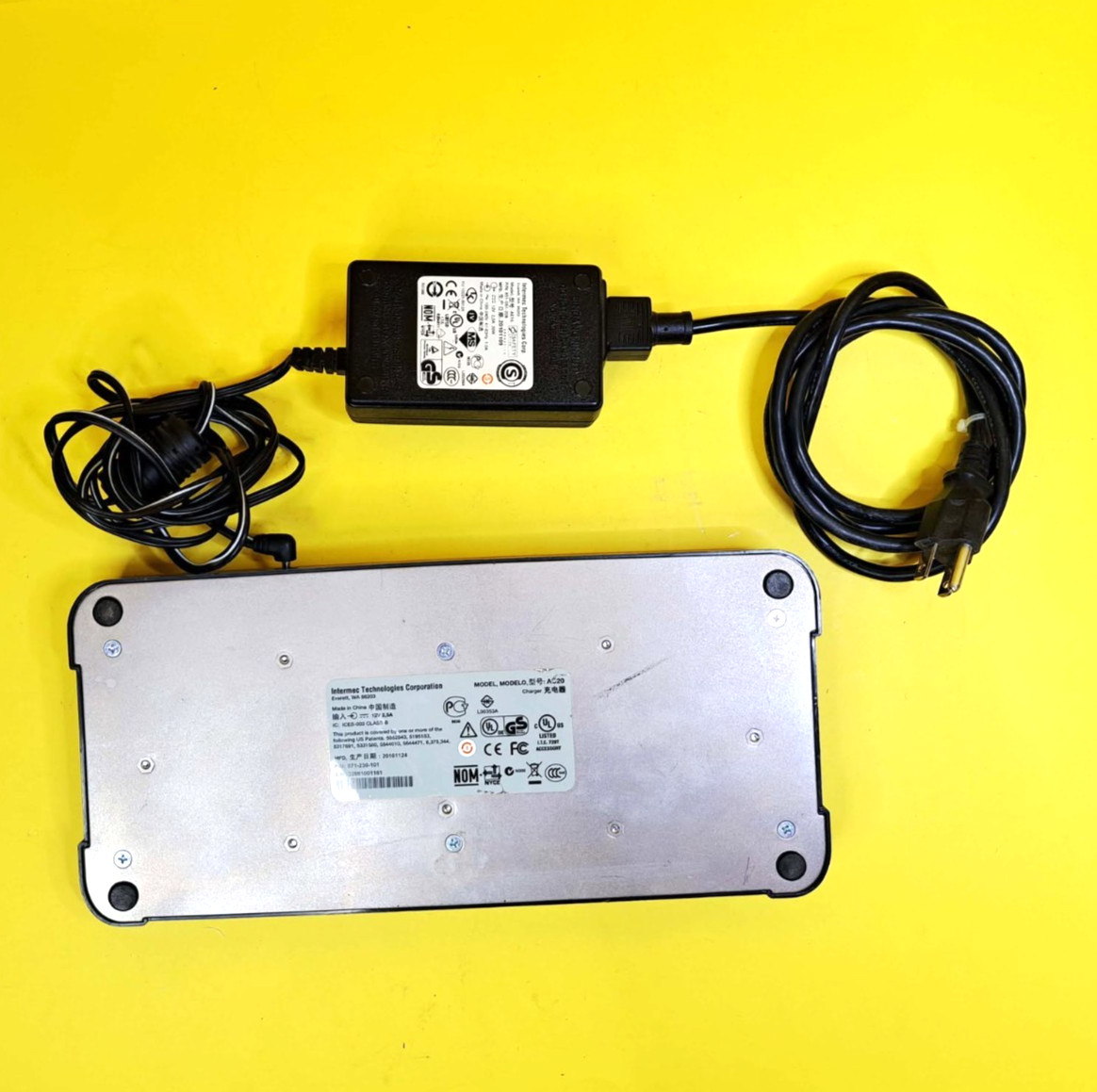 INTERMEC HONEYWELL AC20 QUAD BATTERY CHARGER 871-230-101 CK3-CK3X-CK65 +PWR ADPT