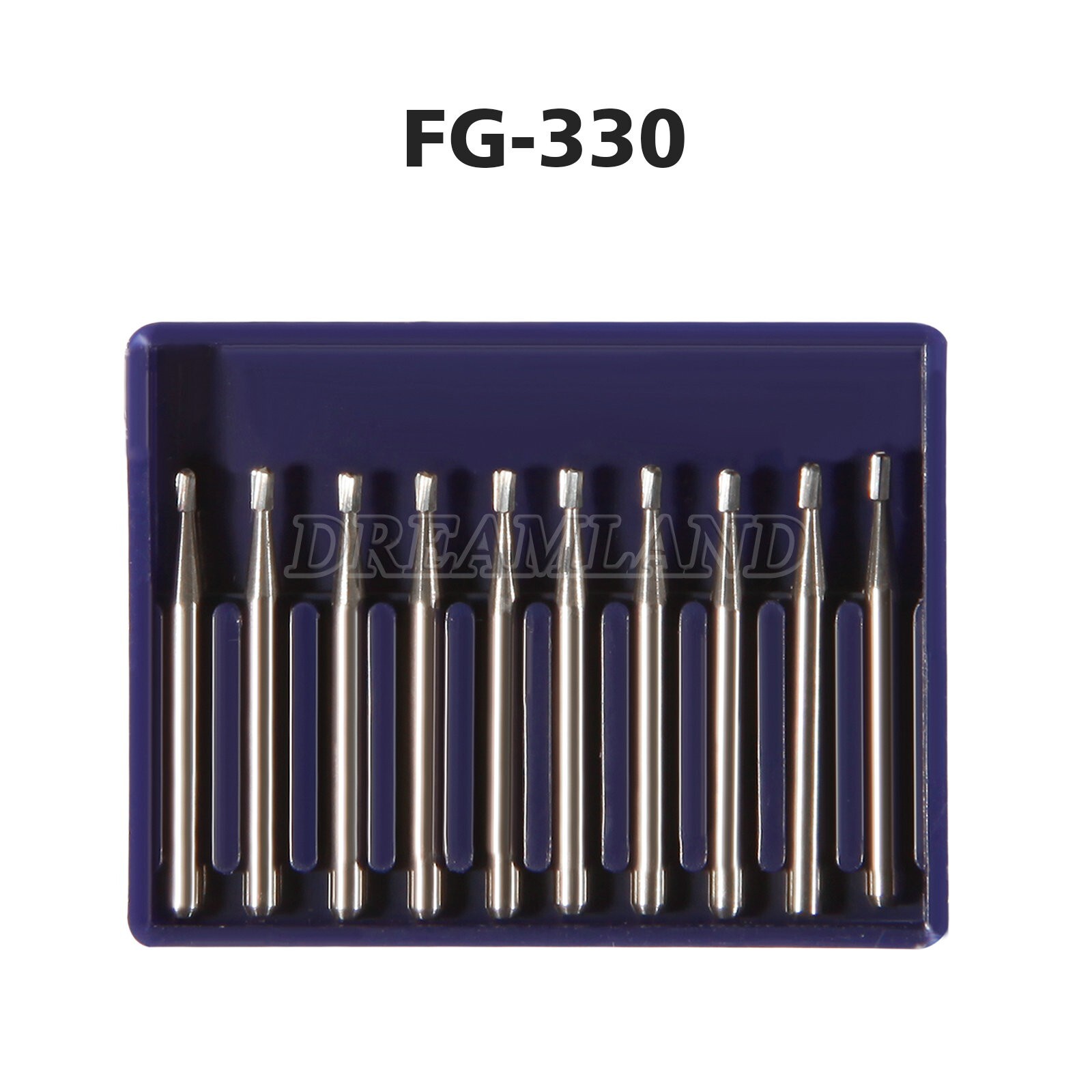10Pcs Dental Tungsten Carbide Pear Burs FG-330 For High Speed Handpiece