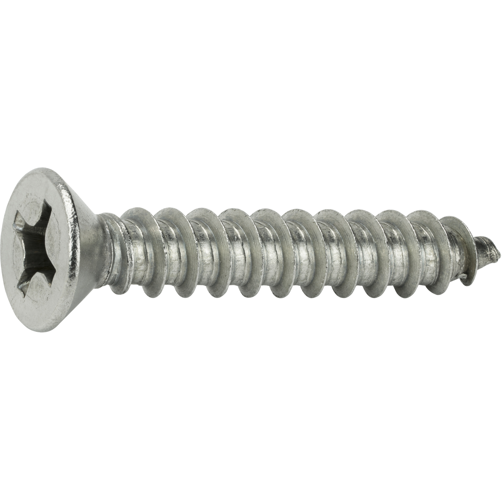 #10 x 3-1/2″ Phillips Flat Head Sheet Metal Screws Stainless Steel Qty 1000