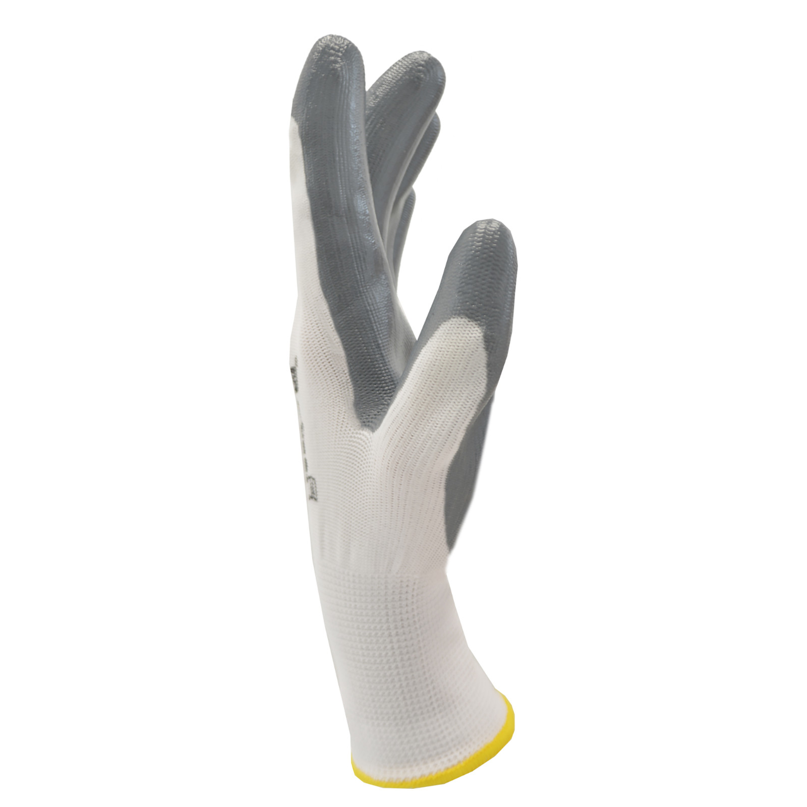 Grey Nitrile Dipped Poly Work Gloves ( 12 Pairs ) 1 Dozen JORESTECH