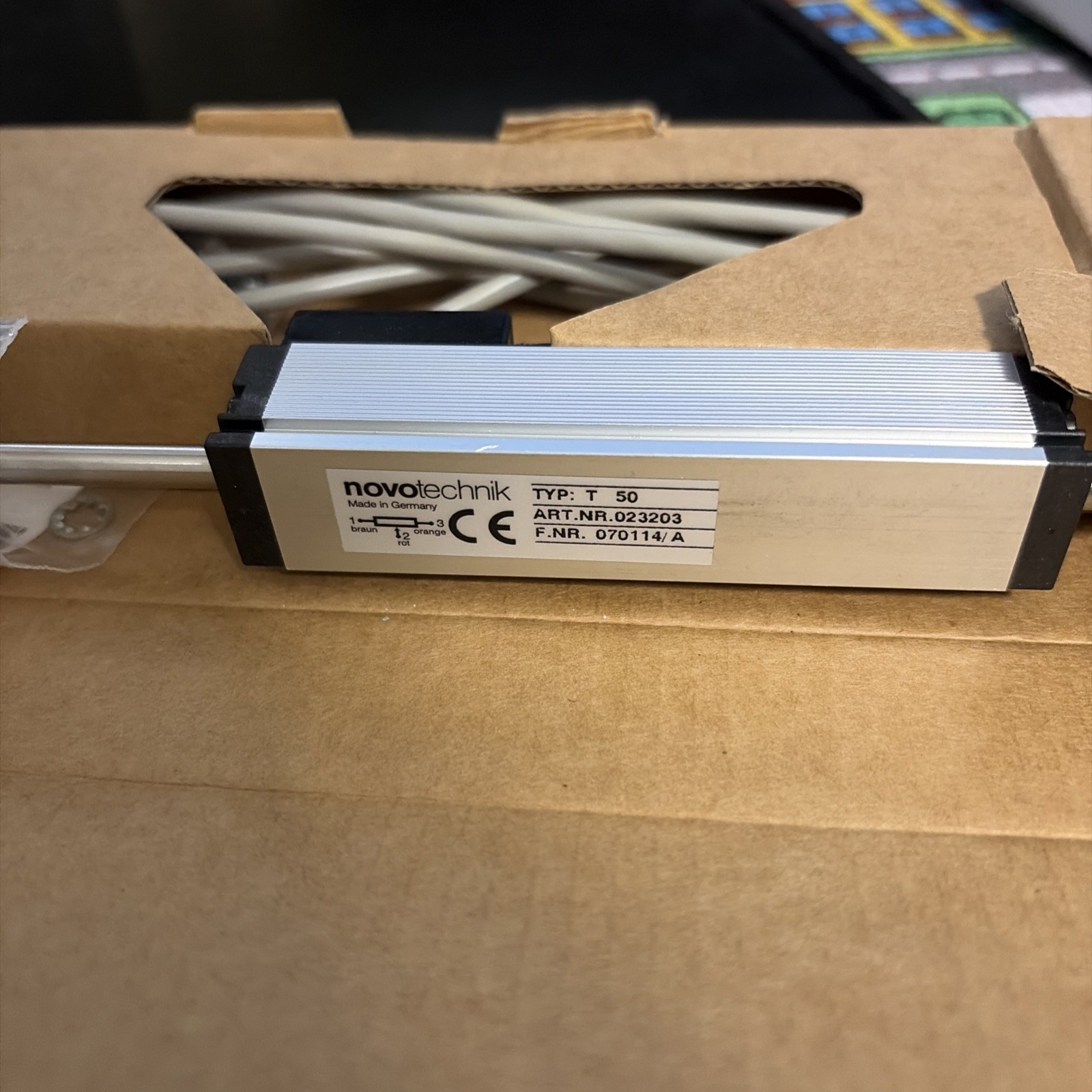 New Novotechnik T-0050 Position Transducer