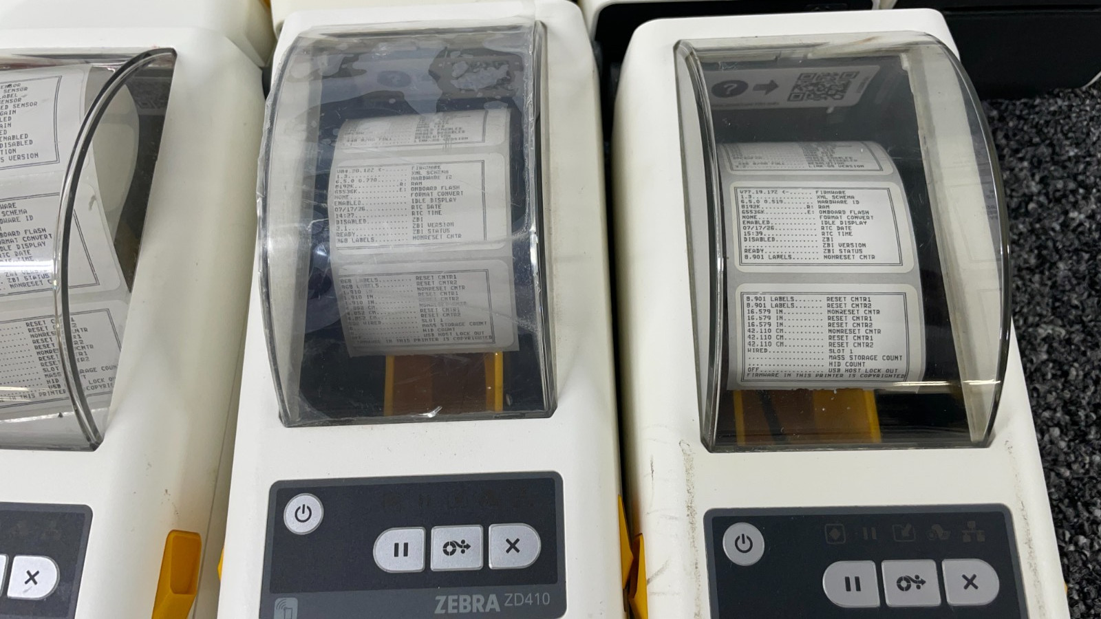 Lot of 31* Zebra ZD410 Thermal Label Printer Ethernet Bluetooth ZD41H22-D01E00EZ