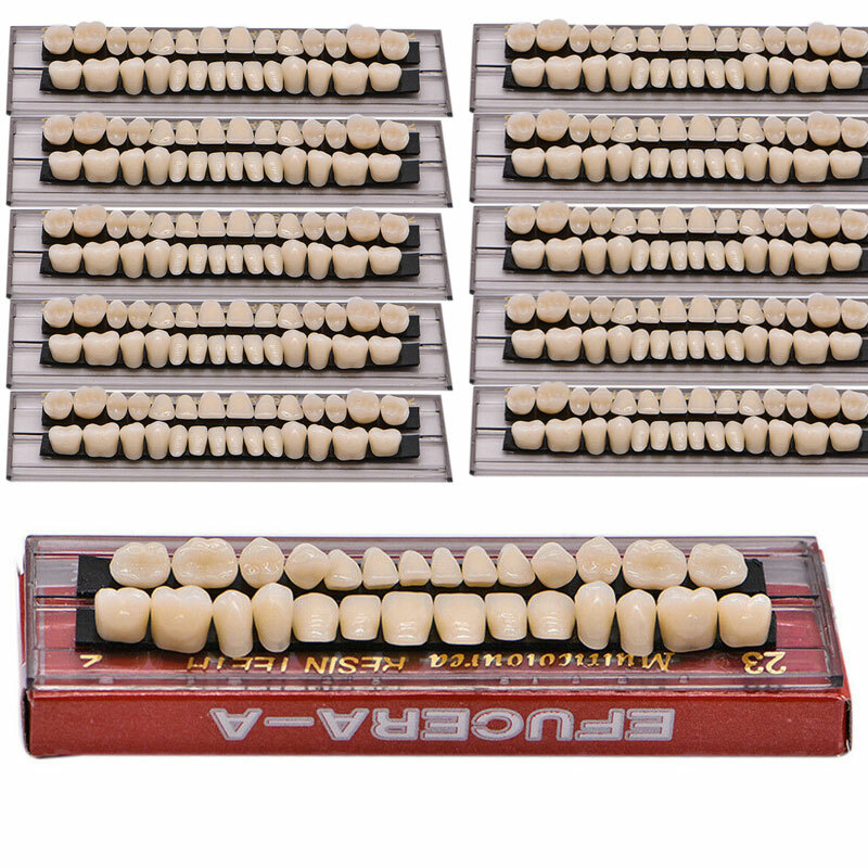 Acrylic Resin Denture 23# A2 Dental Full Set Teeth Upper Lower Shade Tooth LM2