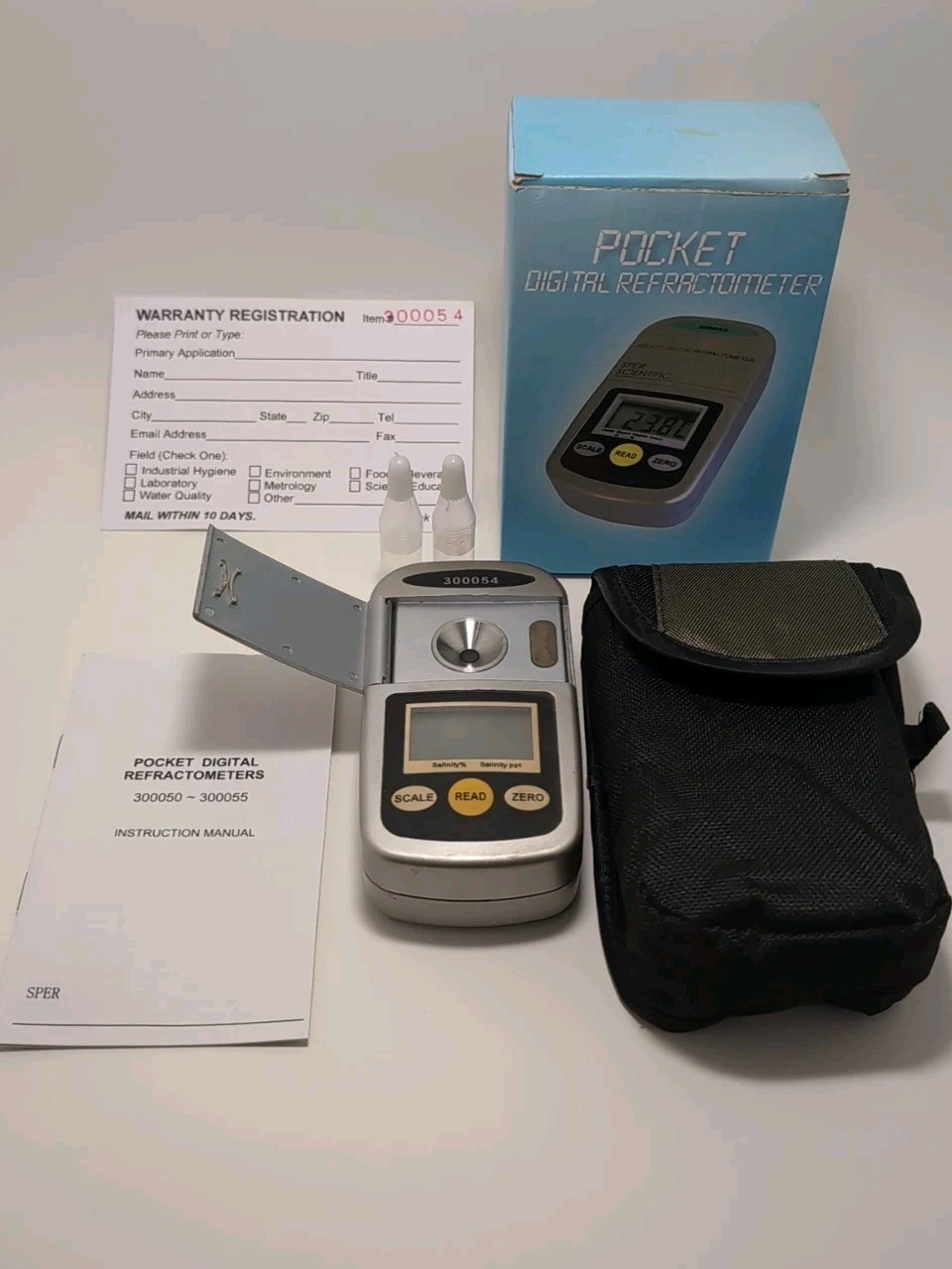 Sper Scientific Digital Refractometer With Box And Accessories Model 300054