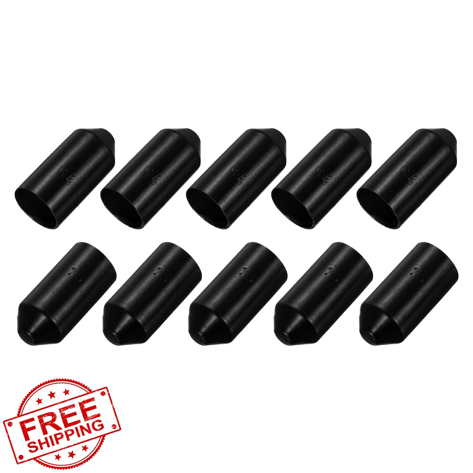 MECCANIXITY 10Pcs Heat Shrink End Cap 25mm ID x 50mm l 1.5:1 Ratio Waterproof…