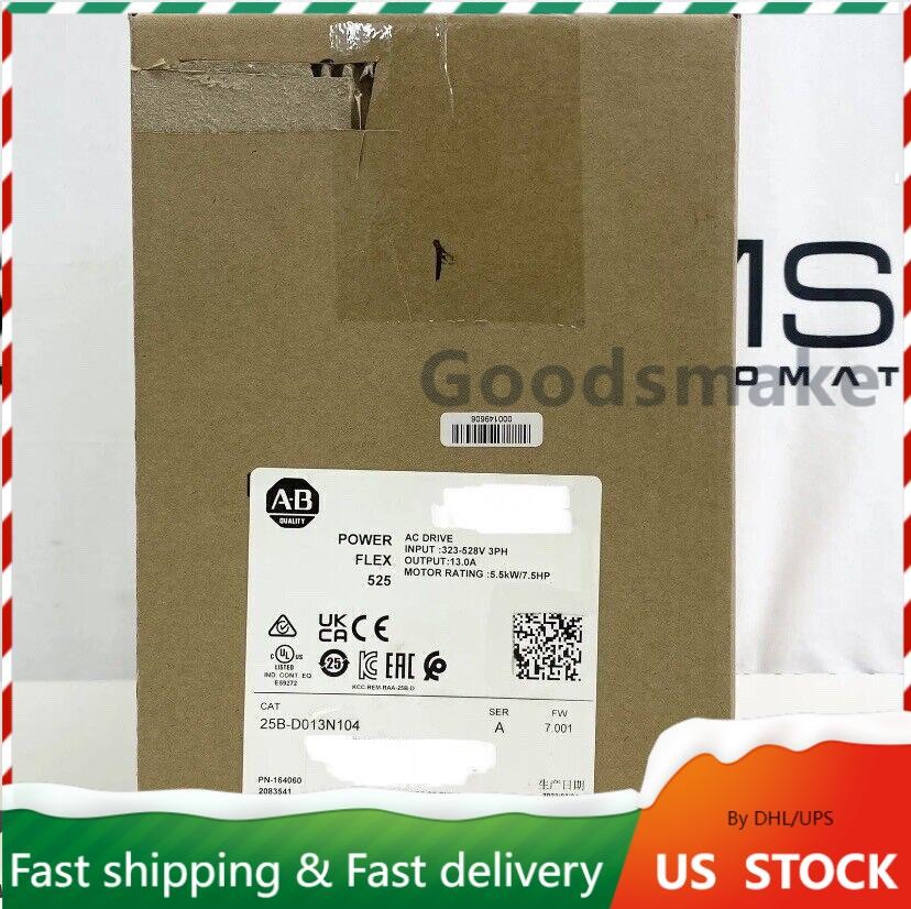 2022-23 Allen Bradley 25B-D013N104 PowerFlex 525 VFD 5.5kW 7.5HP REAL US SELLER