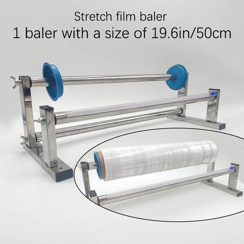 19.6/23.6-inch stainless steel manual elastic stretch film packaging machine