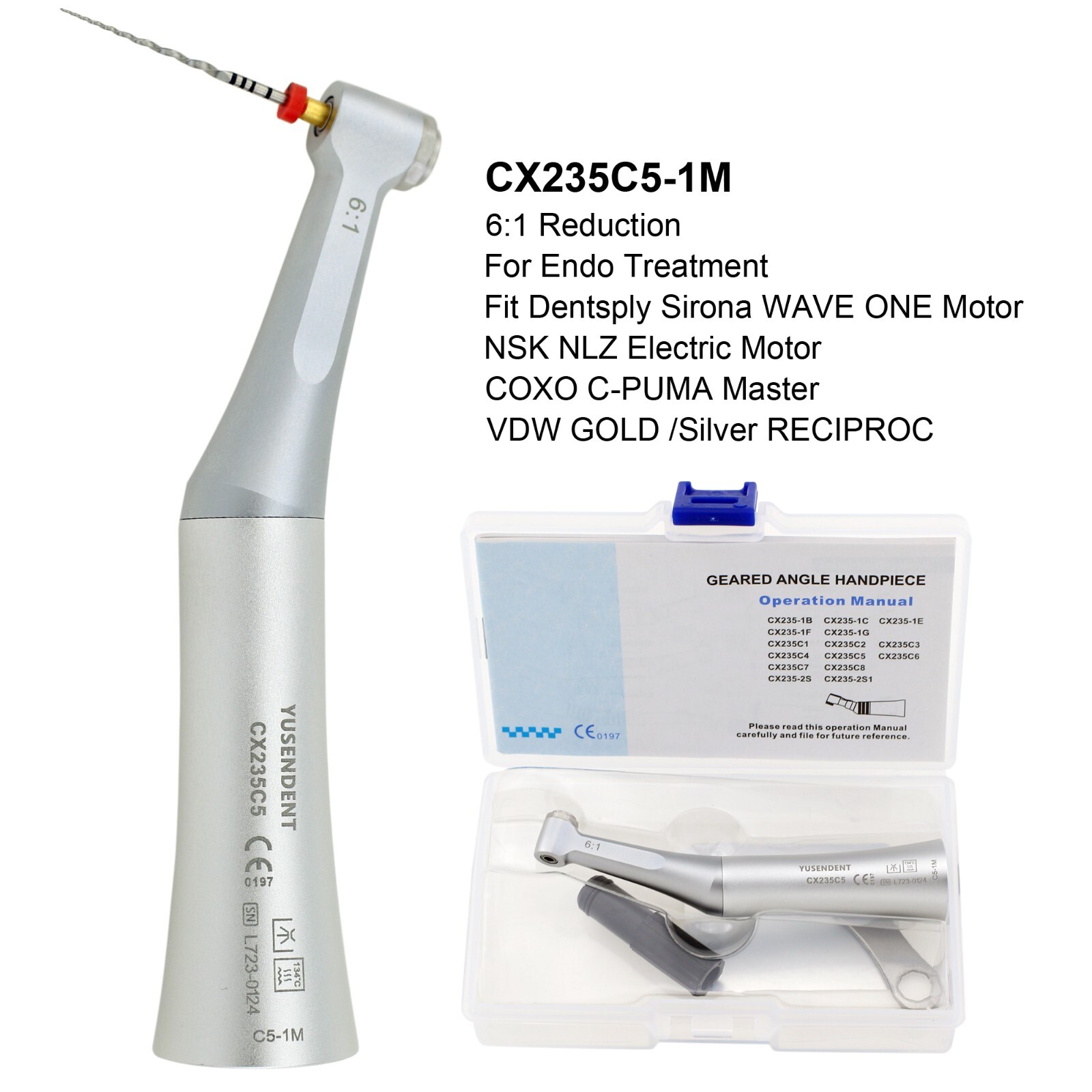 COXO Dental 6:1 10:1 Endo Handpiece Contra Angle Endodontic Dentsply NLZ NSK