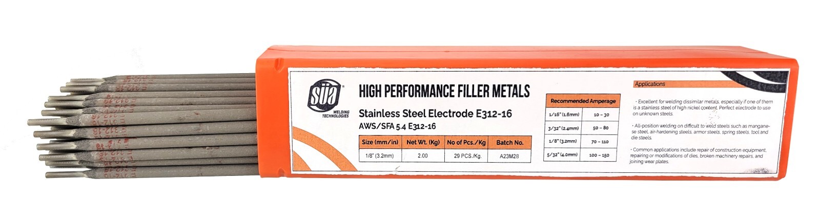 SÜA® – E312-16 – Stainless Steel Welding Electrode
