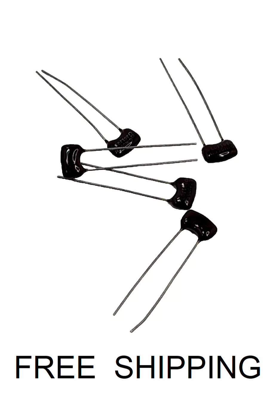 (5x) 360pF – 500VDC Cornell Silvered Mica Capacitors +/- 5% CM05FD361J03 MIL-C-5