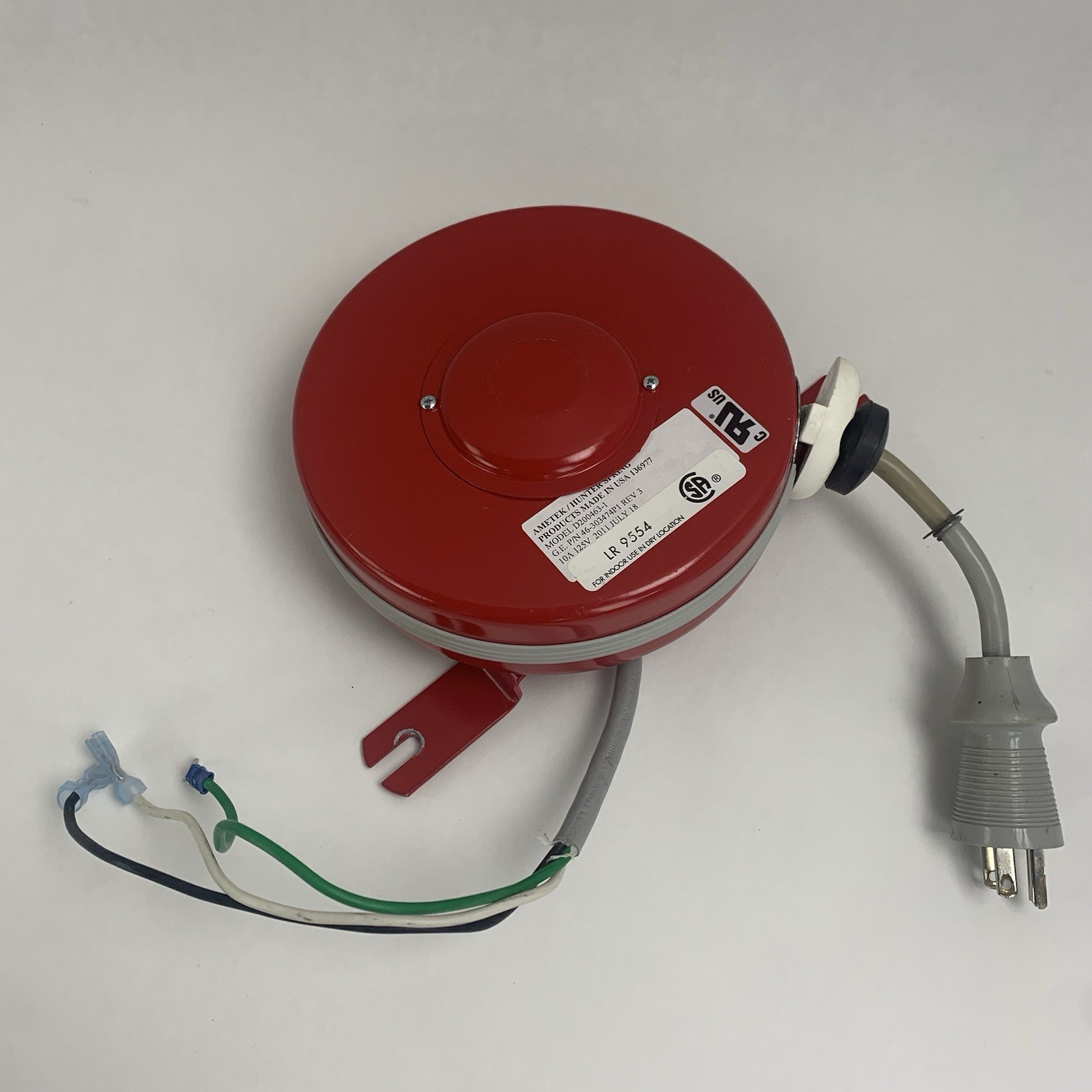 Ametek D200463-1 GE 46-303474P1 AMX-4 Cord Reel