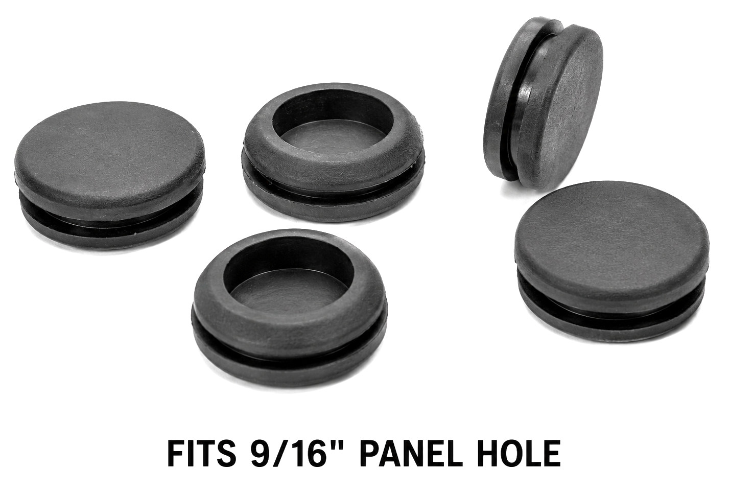 9/16″ Hole Solid Rubber Panel Plug for 1/8″ Panels – Electrical Enclosures