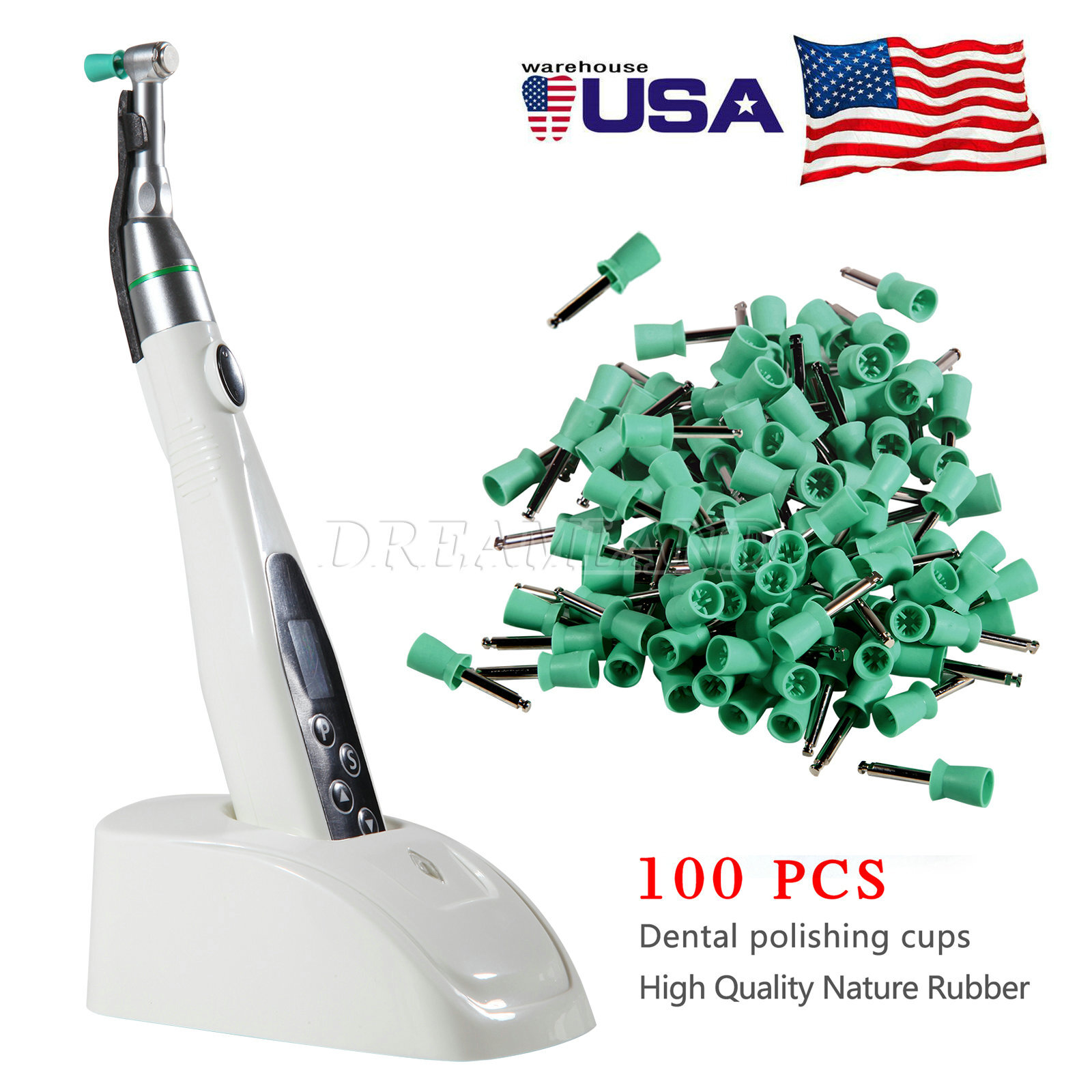 Dental LED 4:1 Reduction Electric Hygiene Prophy Handpiece/Prophy Polishing cup
