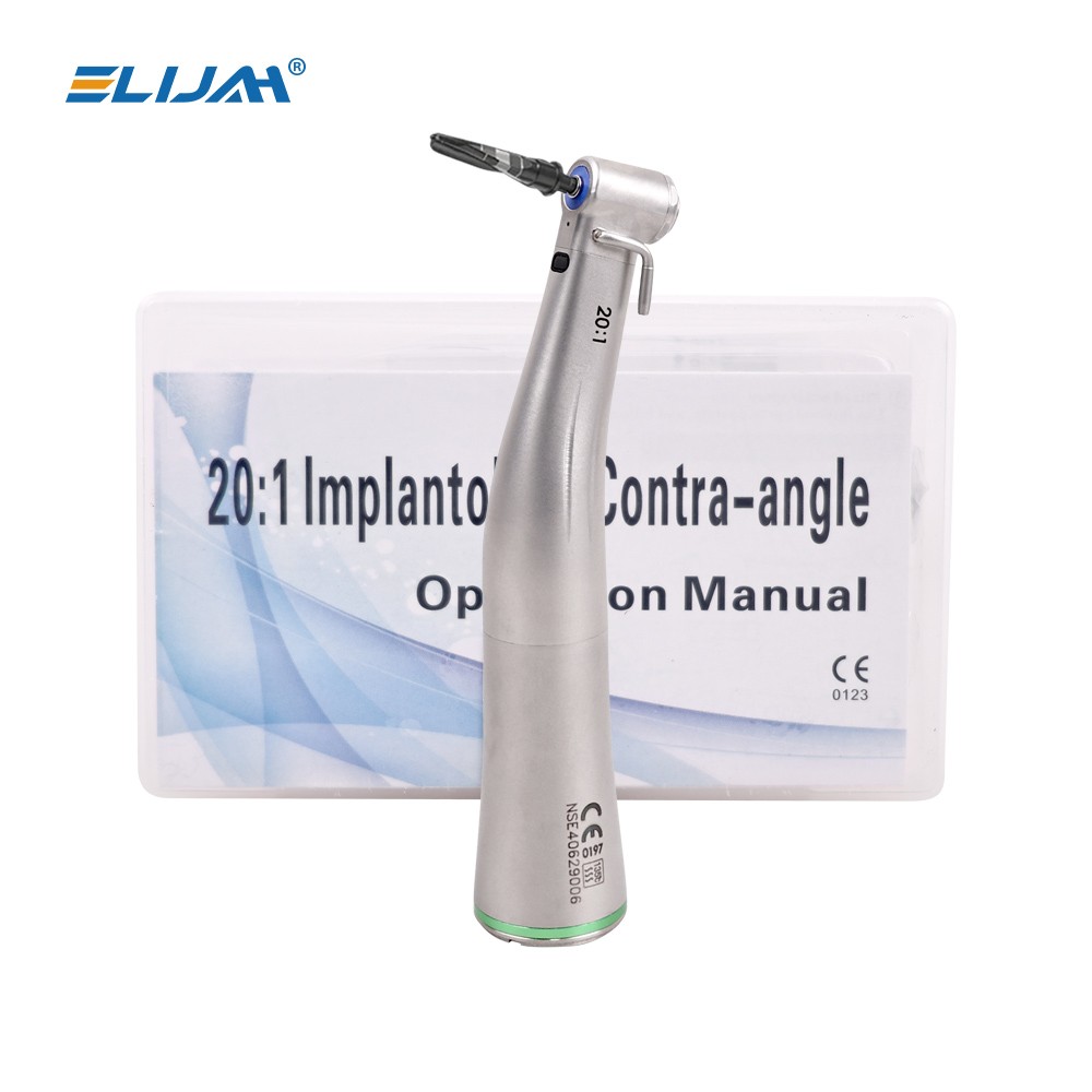 NSK Style SG20 Dental Implant 20:1 Reduction Contra Angle LowSpeed Handpiece LED