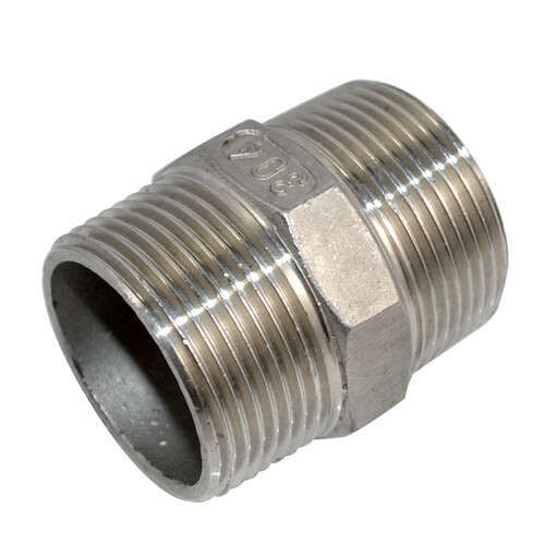 1-1/4″ 1.25 inch Male Pipe Fitting Hex Nipple NPT Stainless Steel 304 connector