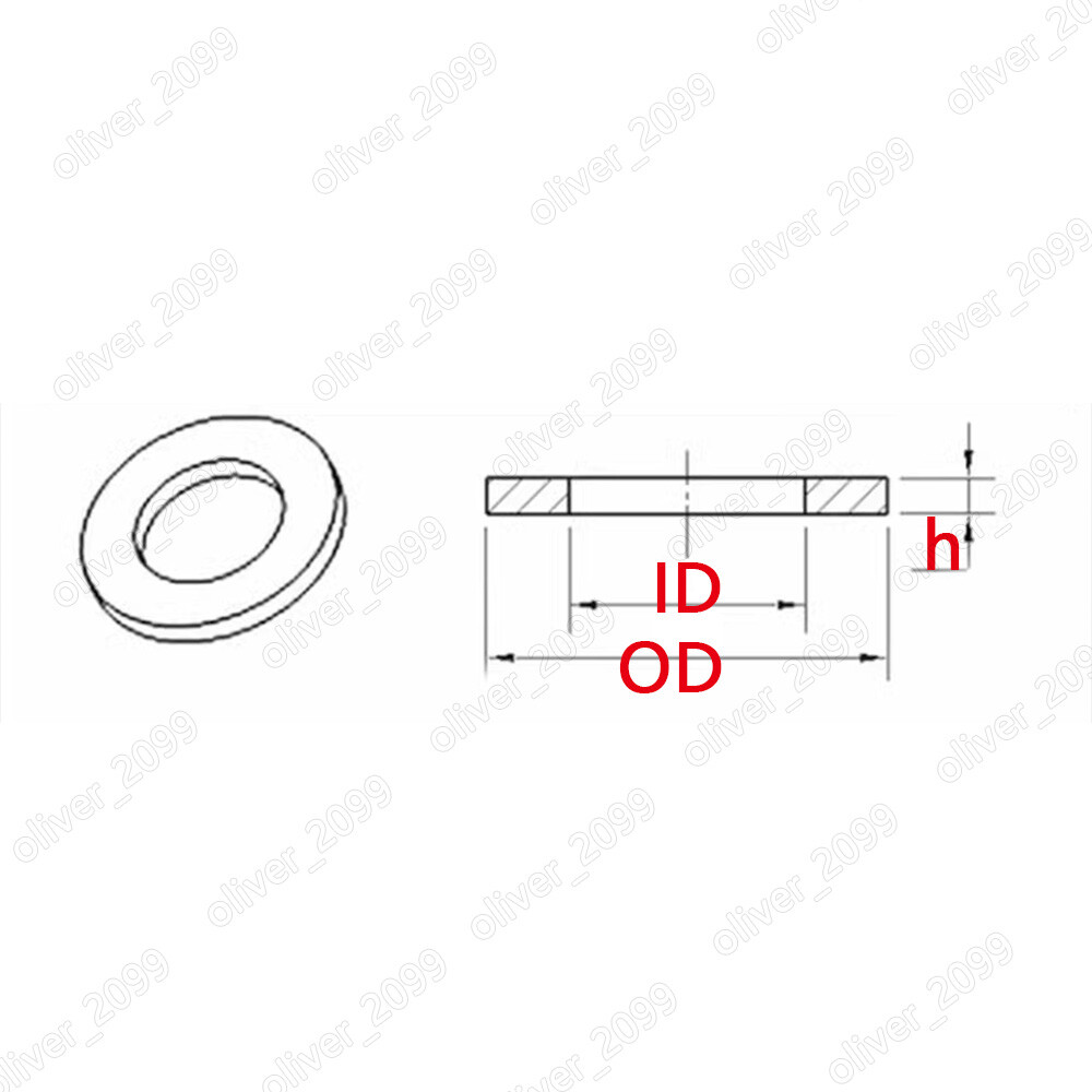 Plastic PVC Polyvinyl Chloride Transparent Gasket Washers M2 M3 M4 M5 M6 M8-M16