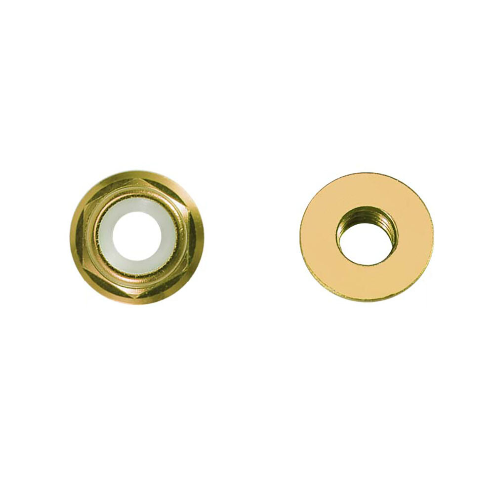 M2 M3 M4 M5 M6 Flanged Nyloc Nuts Nylock Lock Nylon Nut Aluminum Alloy Colourful