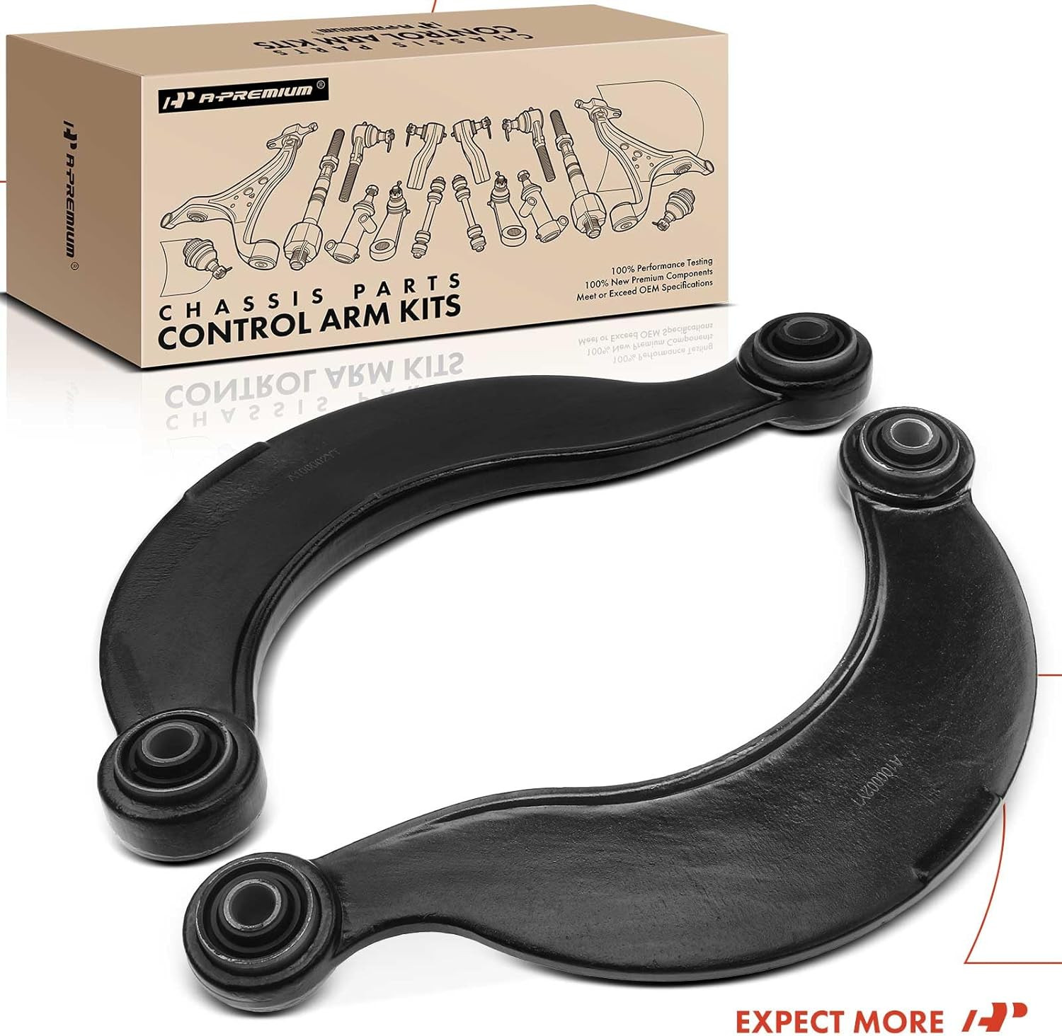 2 X Rear Upper Control Arm, with Bushing, Compatible with Ford Escape 13-19, Foc