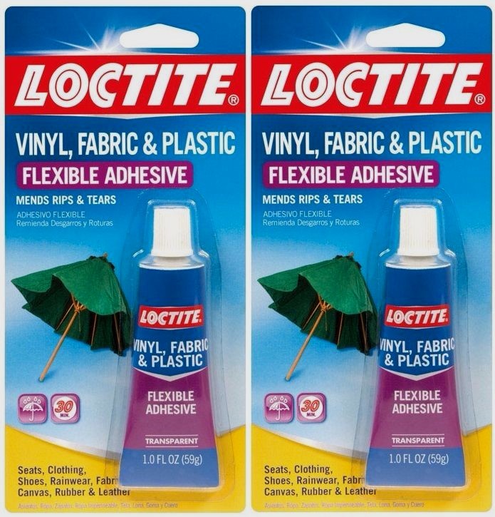 2~ 1oz LOCTITE Vinyl Fabric Plastic Flexible Clear Adhesive Leather Canvas Glue