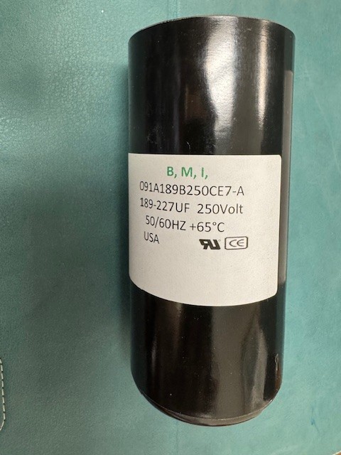 BMI Genuine Baldor Rep. Capacitor 189-227UF 250V EC1189C06SP USA!! NEW!!