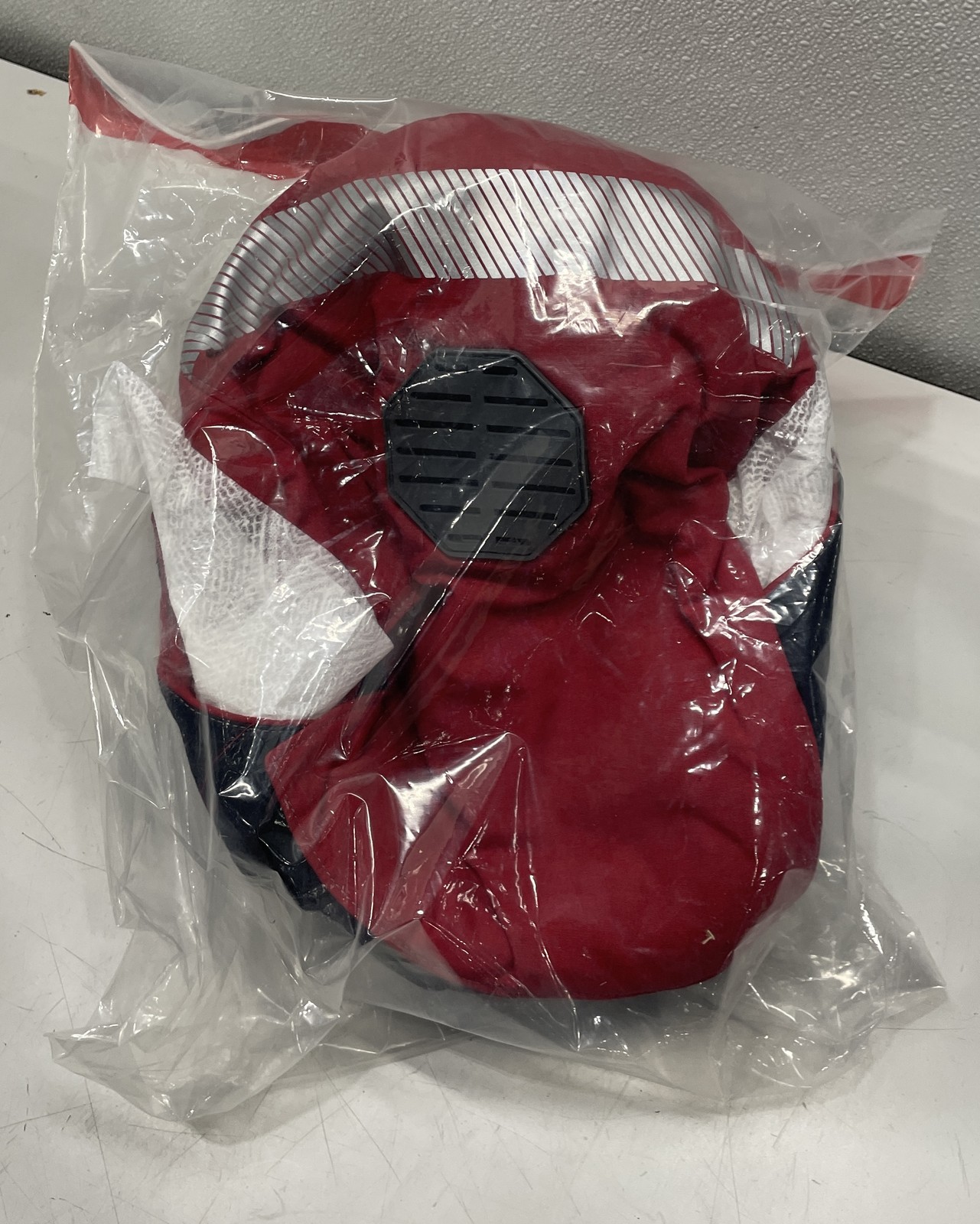 Salisbury Arc Flash Hood 4 PPE CAT Polycarbonate Window Red FH100PRG-RT-PP
