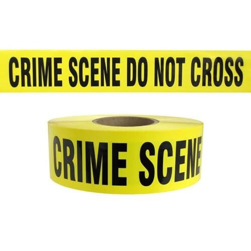 ATERET Crime Scene Do Not Cross Tape, 3 inch x 1000 feet, Hazard Safety Tape