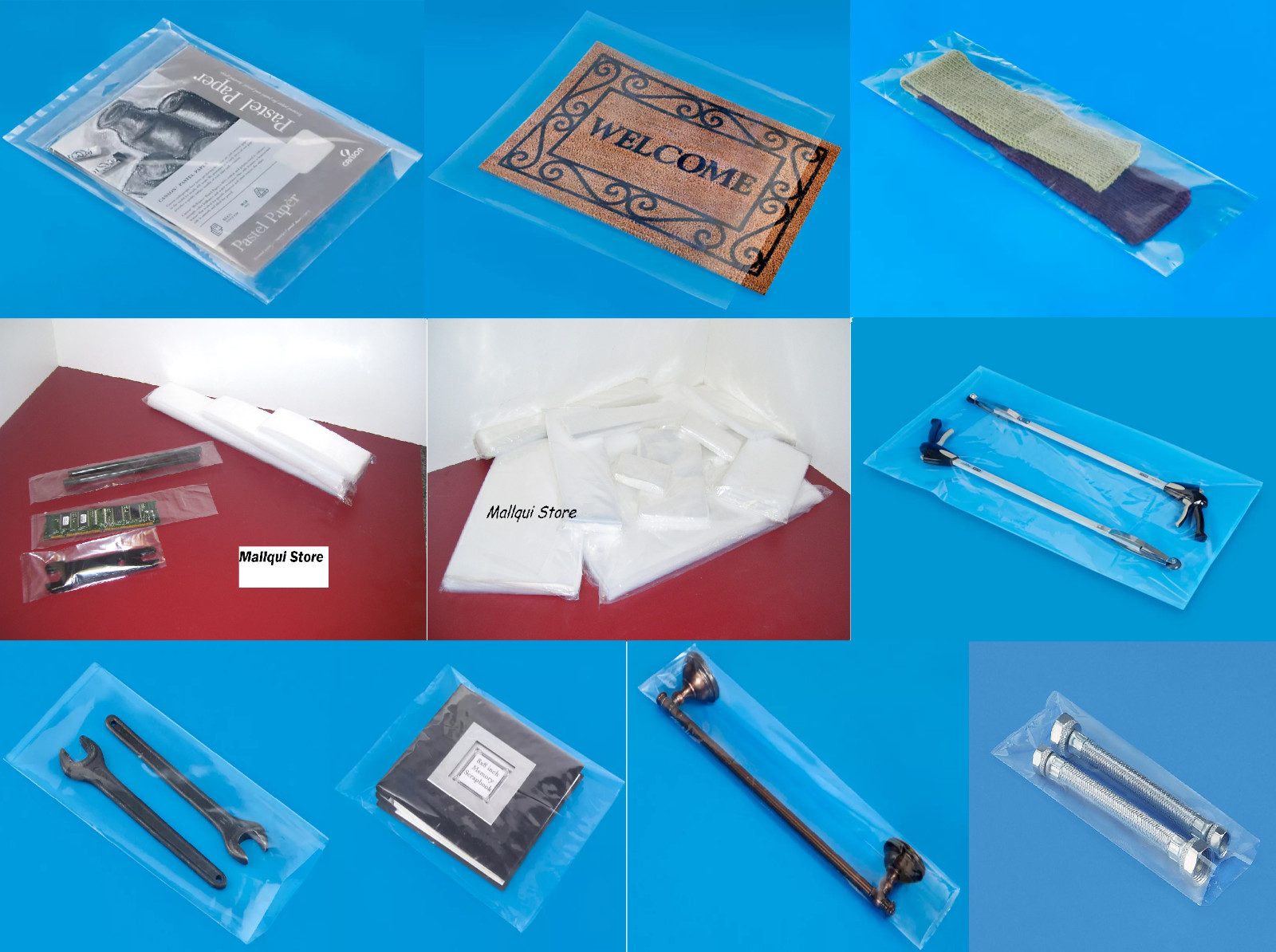 25 Pack Clear 12 x 15 Poly Bags ULINE High Quality 2 MIL Thick Flat Open Top