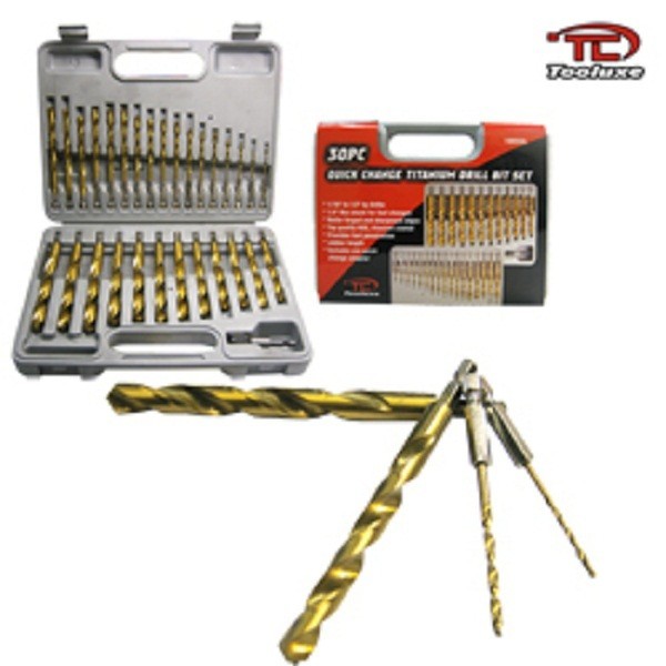 30pc Hex Shank Titanium Drill Bit Set (Quick Change)
