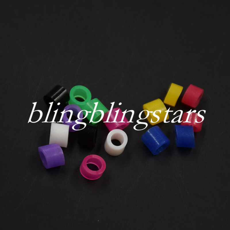 100/Box Dental Silicone Color Code Rings Bands Hygienist Instruments 10 Colors