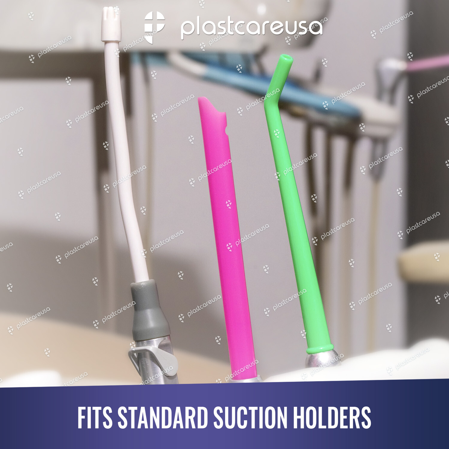 200 (2 Bag) HVE High Volume Evacuation Suction Dental Tips, Vented (White)