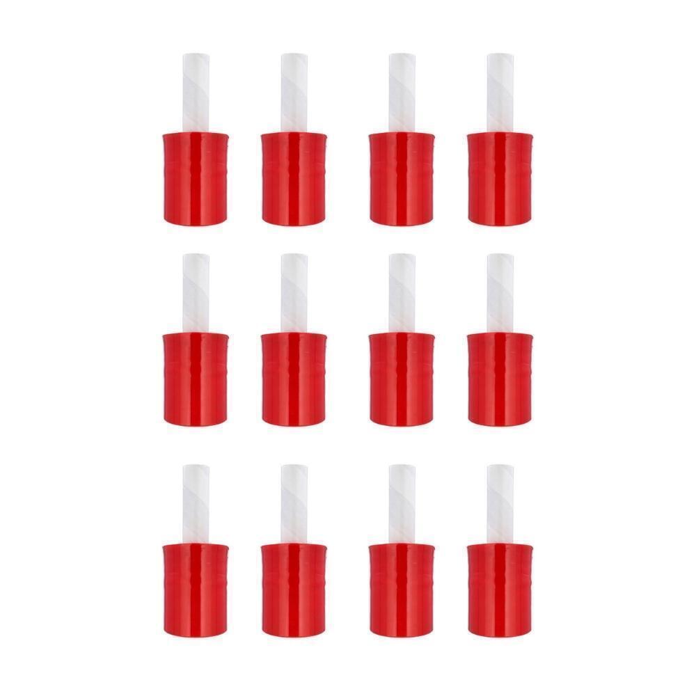5″ in x 1000FT 80 Gauge Extended Core Stretch Shrink Film Hand Wrap Red 12 Rolls