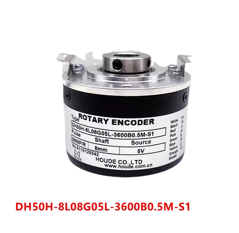 1pc DH50H-8L08G05L-3600B0.5M-S1 rotary encoder hollow shaft inner hole 8mm
