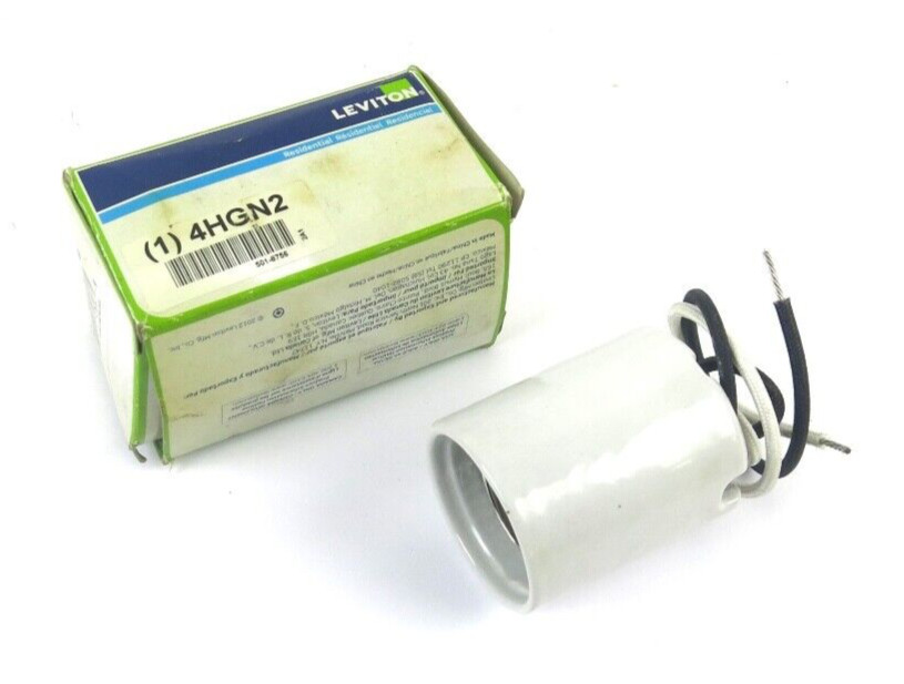 Leviton 501-8756 HID 4HGN2 Porcelain Lamp Holder 1500W 600V (New Old Stock)