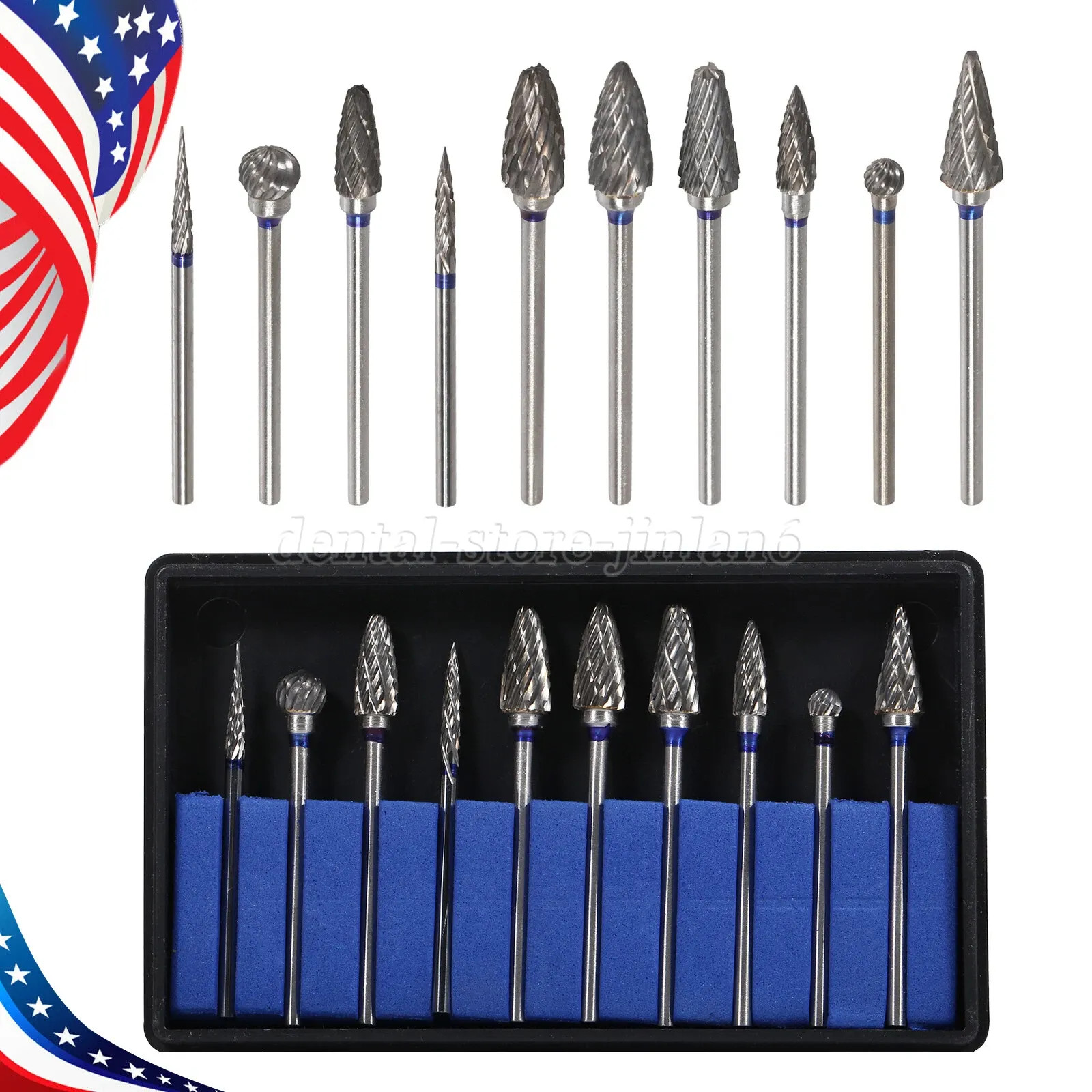 USA Dental Cordless Hygiene Prophy Handpiece HP / RA Polishing Burs 2.35MM OR