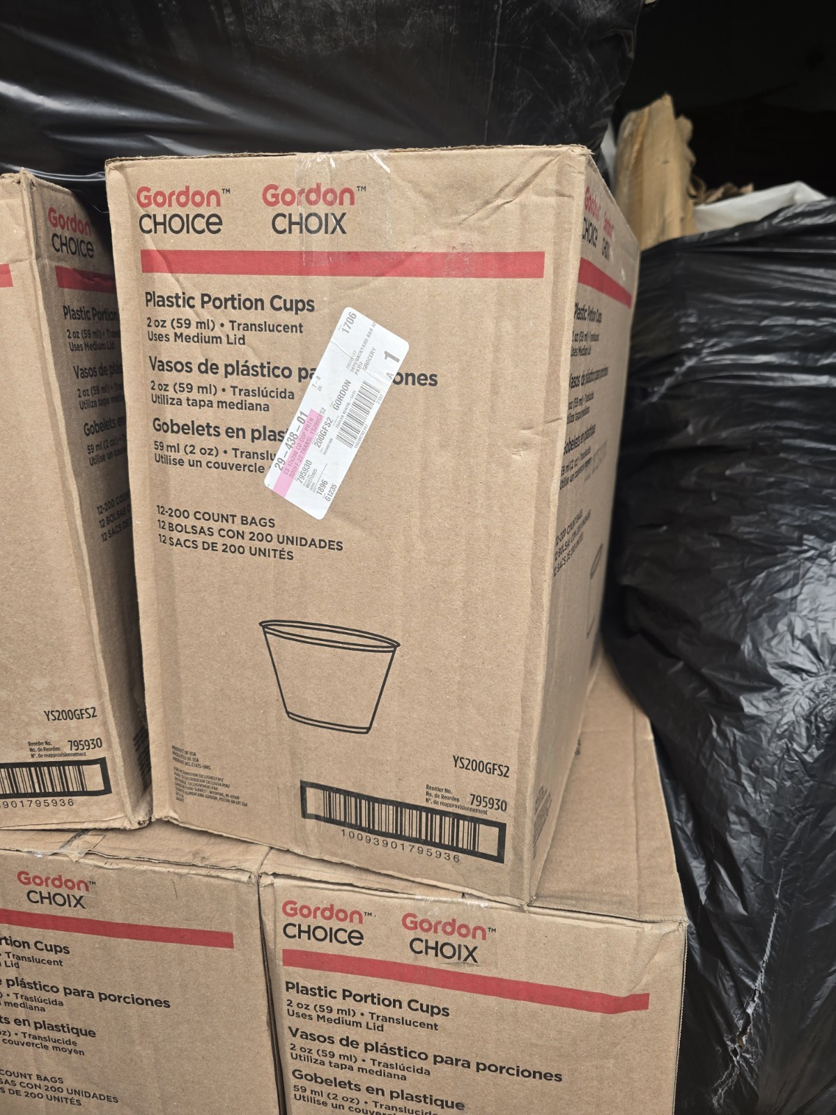 Gordon 1.50oz. & 2oz PP Plastic Portion Cup Lids – 2,300