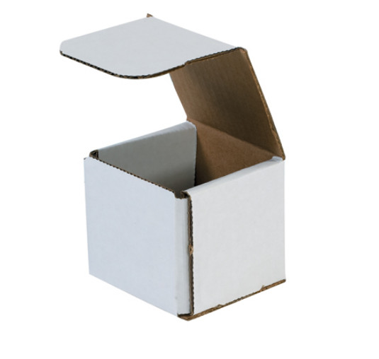 1-450 CHOOSE QUANTITY 3x3x3 Corrugated White Mailers Packing Boxes 3″ x 3″ x 3″