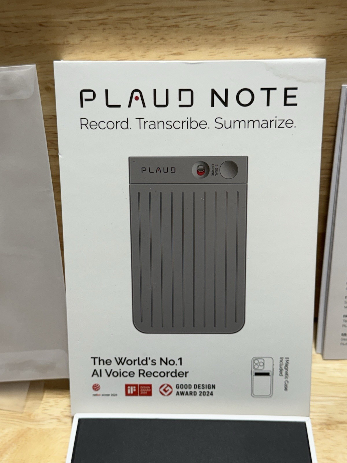 Plaud Note NB-100 Empowered AI Voice Recorder & Note Taker 64GB Silver Used Once