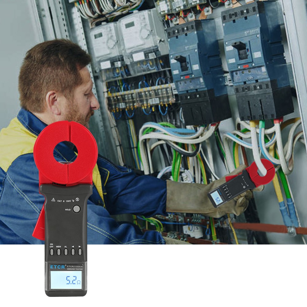 ETCR2100A+ Basic Clamp Grounding Resistance Meter (Round Mouth) 0.01Ω~200Ω