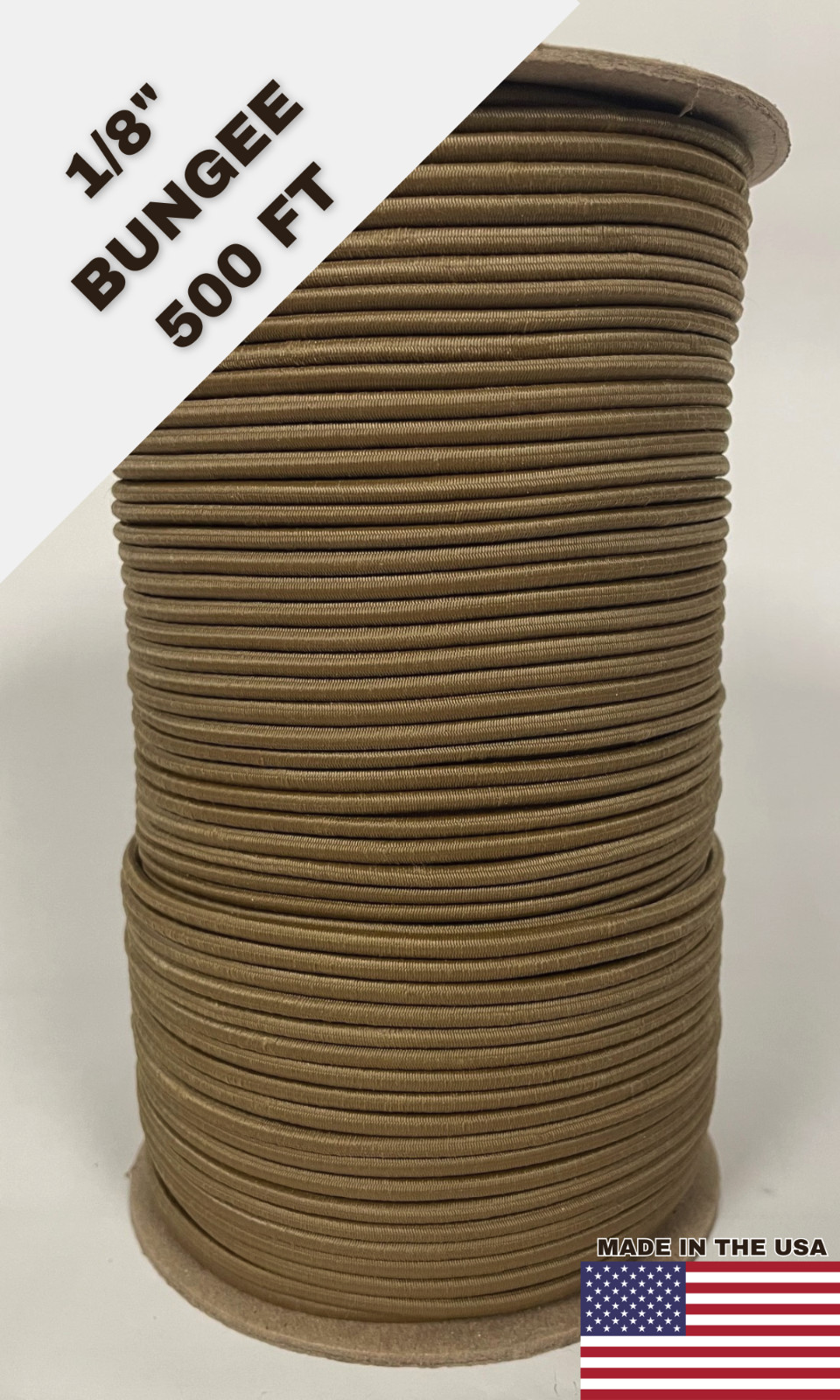 1/8″ Cordura Nylon Shock/Bungee Cord – 500 ft/spool.