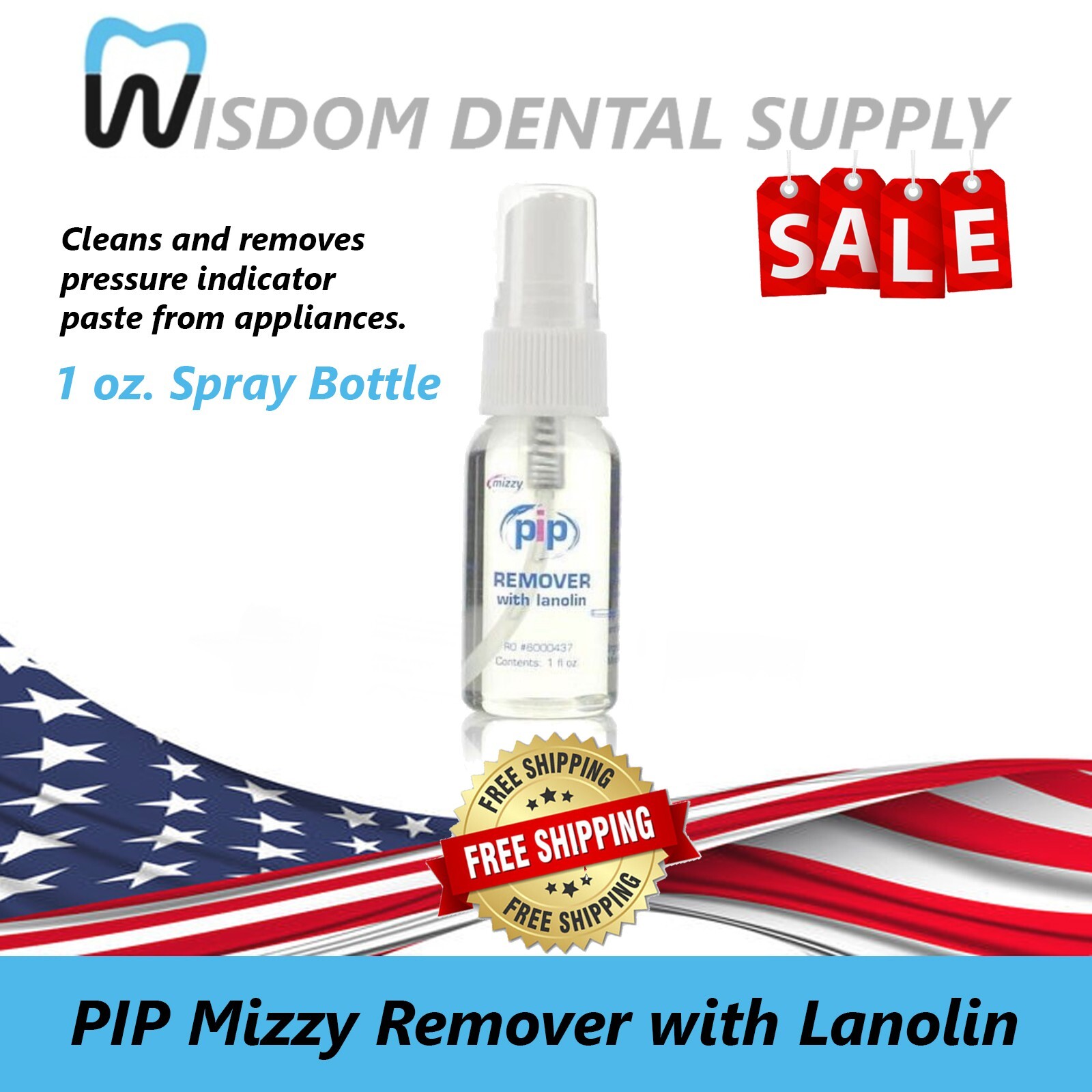 LIMITED STOCK! PIP Mizzy Remover with Lanolin, 1 oz. Spray Bottle