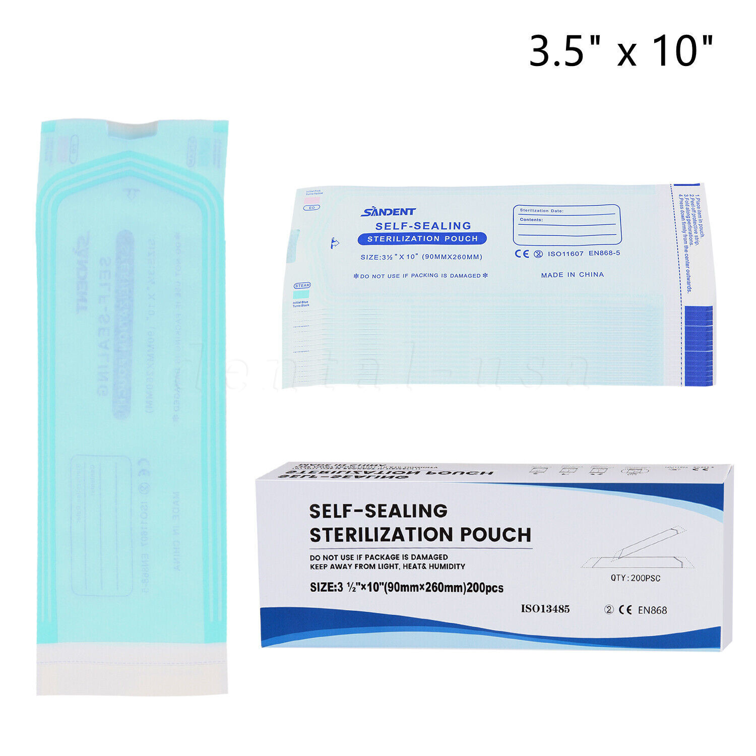 Self Seal Sterilization Pouches – Autoclave Sterilizer Bags 3.5×10 Tattoo