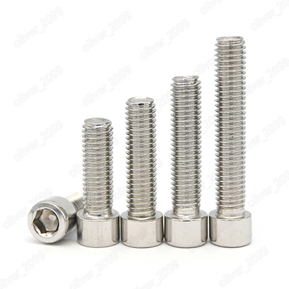 201 Stainless Steel Allen Hex Socket Bolt Cap Head Screw M3 M4 M5 M6 M8 M10 M12