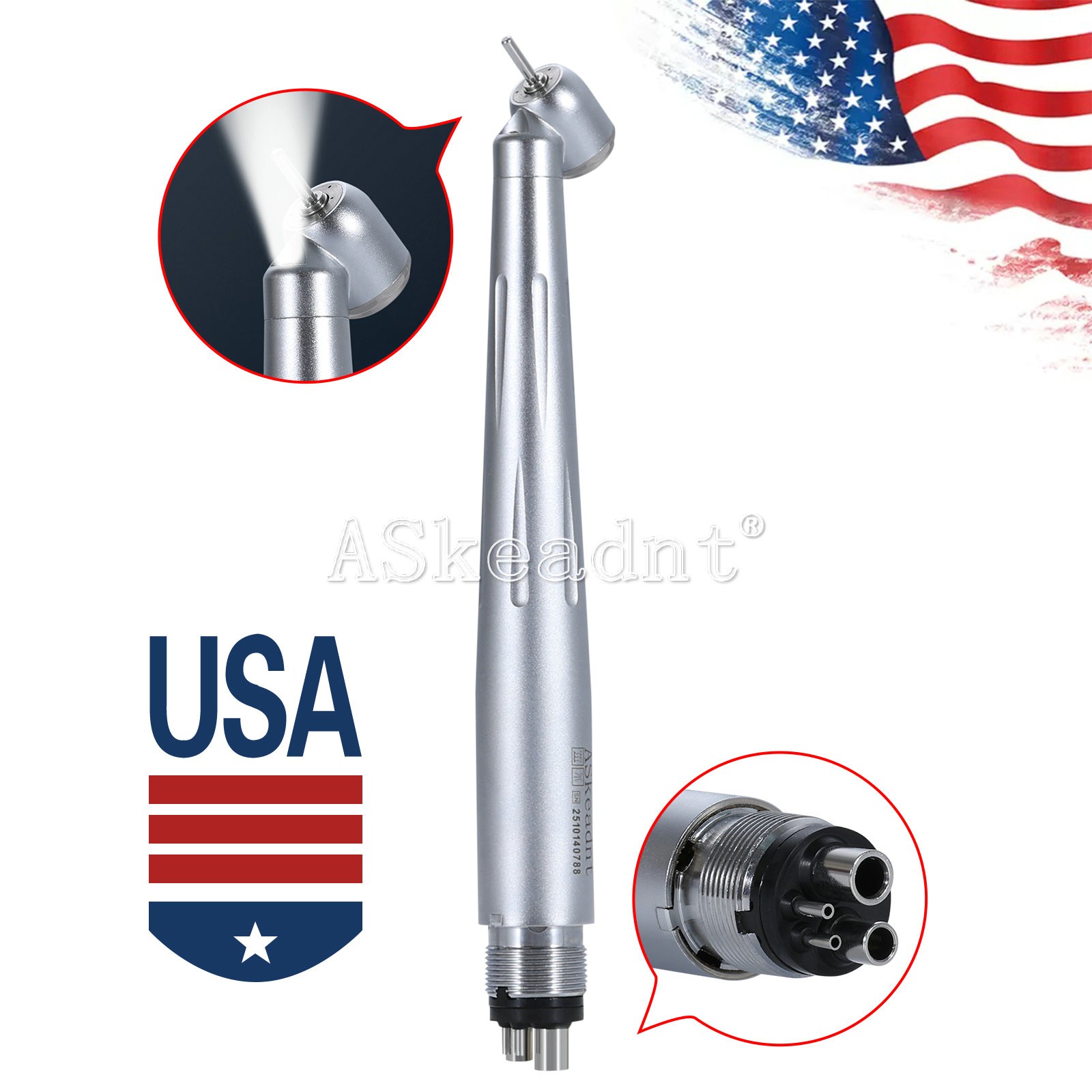 Dental Cordless LED Curing Light 3 Second iLED Cure Lamp Woodpecker DTE Style 3S